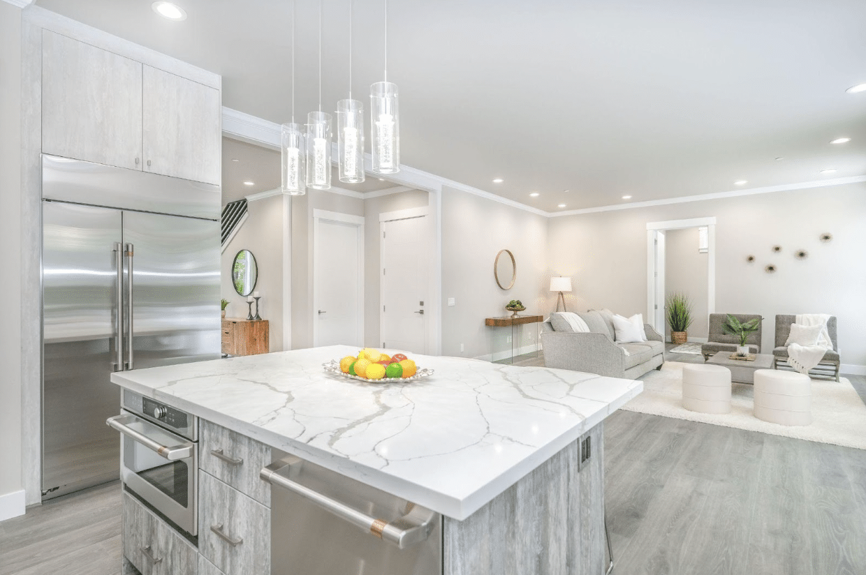 stunning marble countertop in a kitchen in washington
