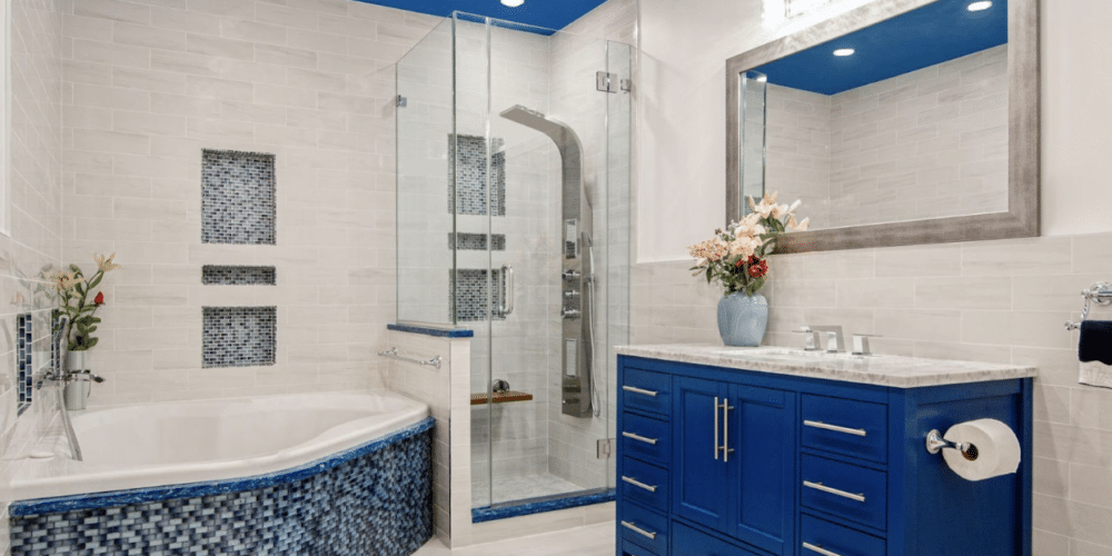 Does Blue Work Well With Bathroom Countertops